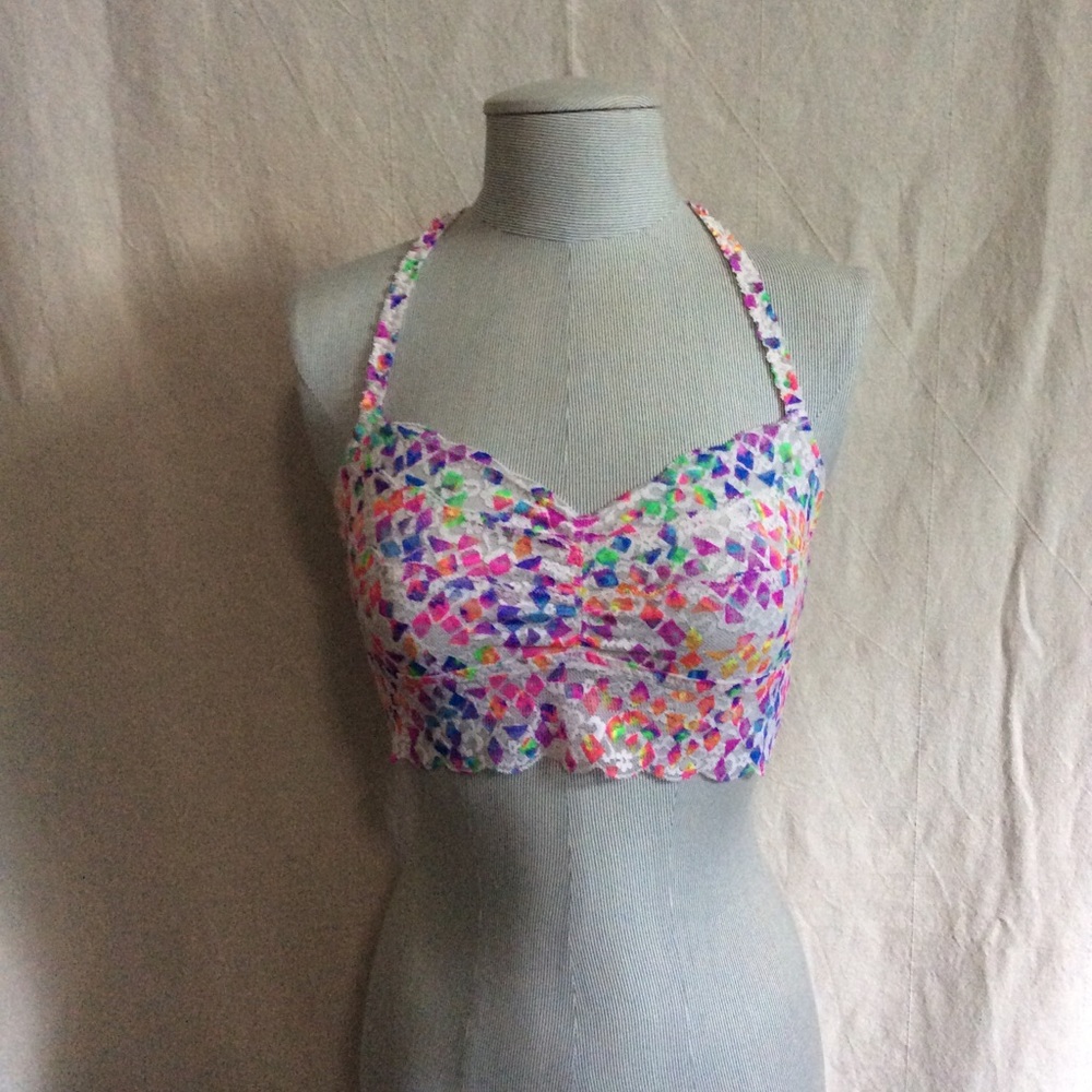 NWOT (L) PINK Confetti Bralette